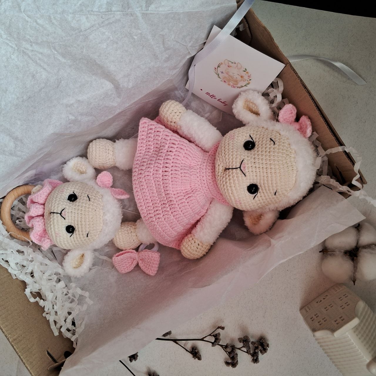 В'язана рамка Hello Kitty